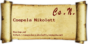 Csepela Nikolett névjegykártya